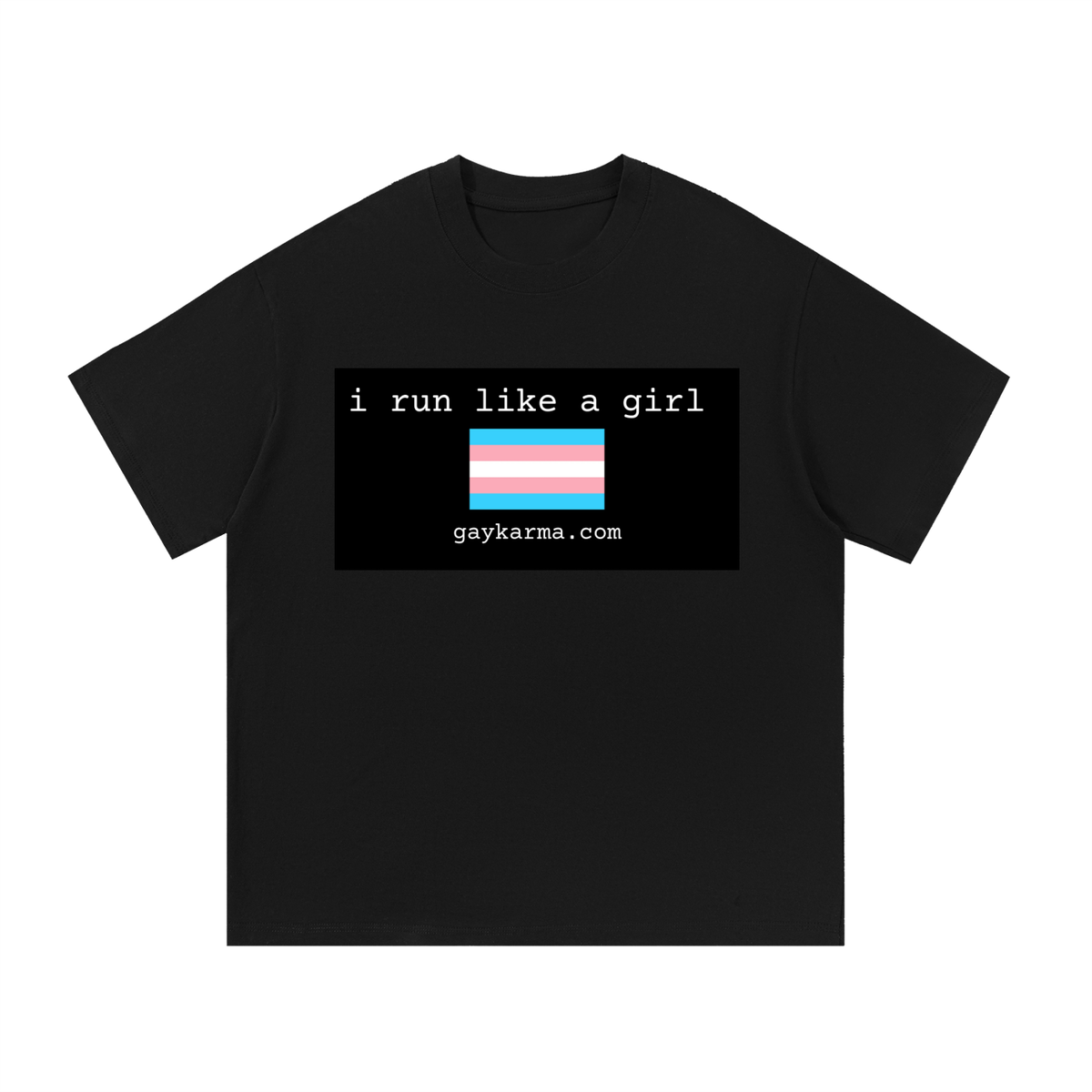 I Run Like a Girl Essential Cotton T-Shirt